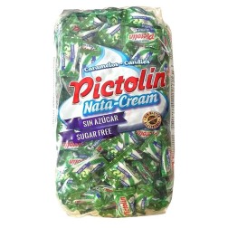 Bolsa de 800 gr de caramelos  Pictolín Menta y Nata sin azúcar
