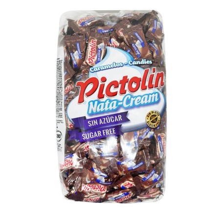 Bolsa de 800 gr de caramelos Pictolín Chocolate y Nata sin azúcar