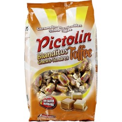 Bolsa de 1 kg de caramelos Pictolín masticables sabor Toffee, blandito