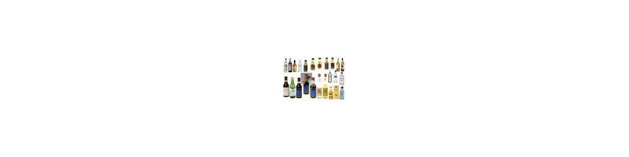 Botellitas licores miniaturas cristal para detalles regalo eventos
