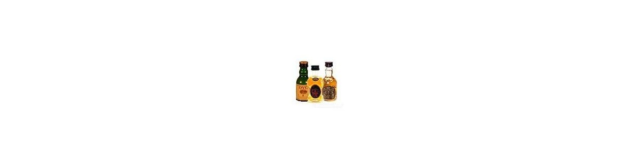 Miniaturas en botellitas de whiskys reservas y maltas online
