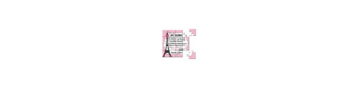 Invitaciones boda en puzzle